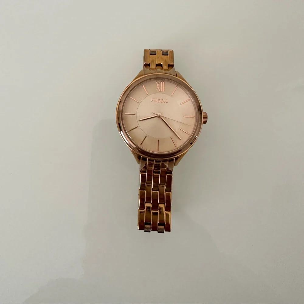 NEW FOSSIL ROSE GOLD TONE - Picture 2 of 4
